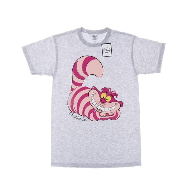Alice In Wonderland T-shirt i bomull med Cheshirekatt för herrar