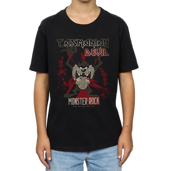 Looney Tunes Pojkar - Monster Rock Tasmanian Devil T-shirt i bomull