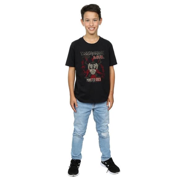 Looney Tunes Pojkar - Monster Rock Tasmanian Devil T-shirt i bomull