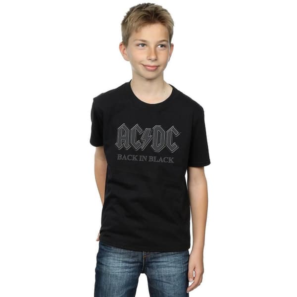 AC/DC Pojkar - Back in Black - T-shirt i bomull