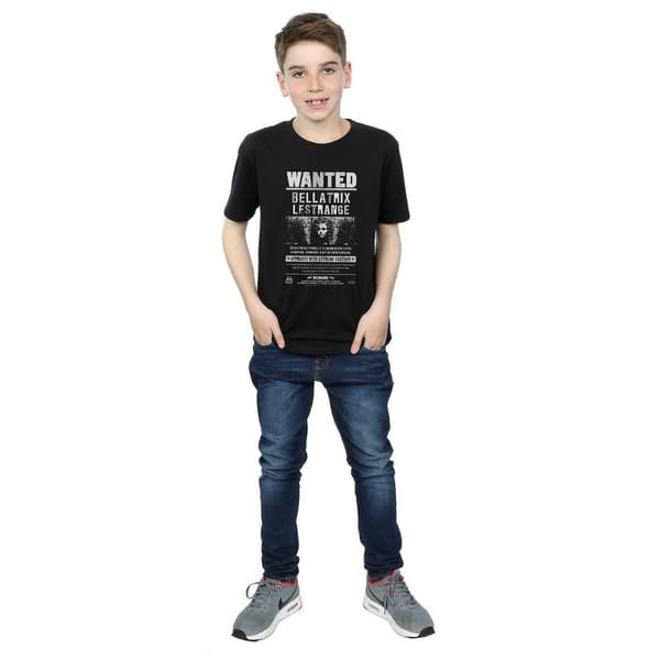 Harry Potter Boys Bellatrix Lestrange Wanted Poster Cotton T-Shirt