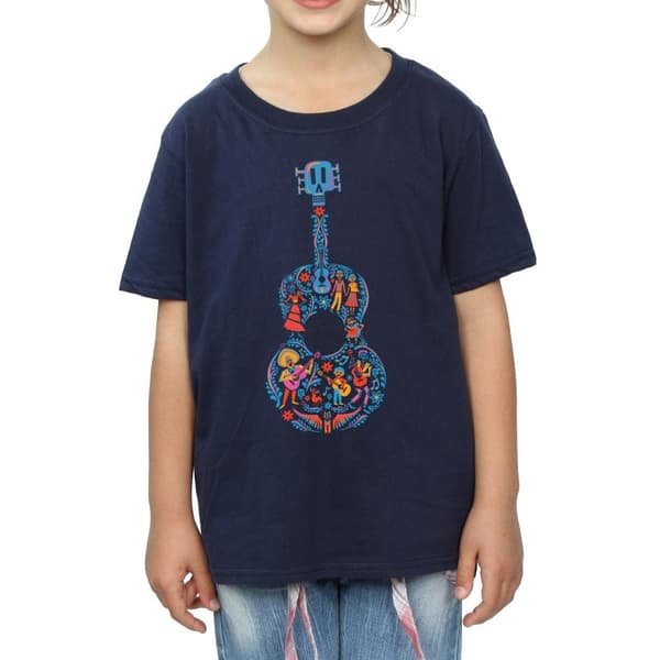 Coco Girls Guitar Cotton T-Shirt
