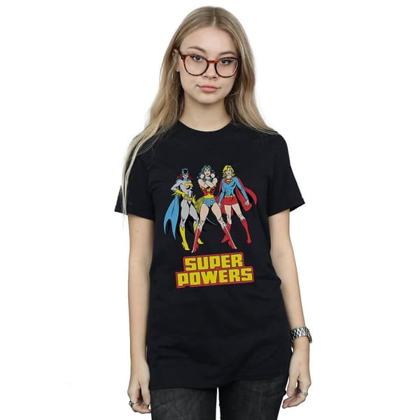 DC Super Hero Girls Womens/Ladies Super Power Group Cotton Boyfriend T-Shirt