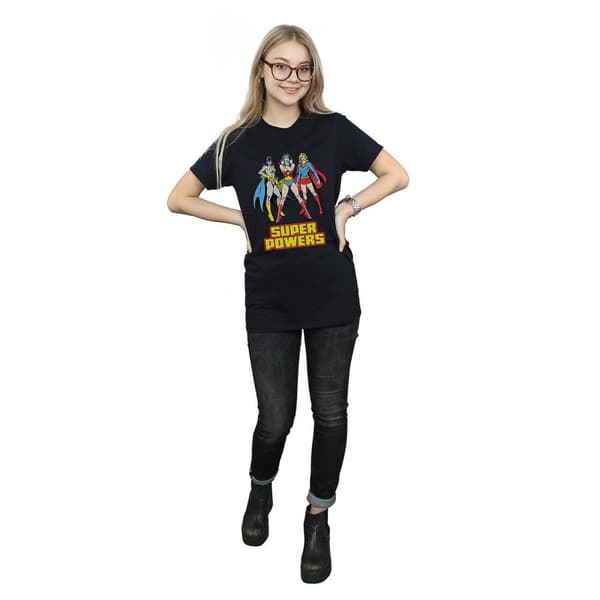 DC Super Hero Girls Womens/Ladies Super Power Group Cotton Boyfriend T-Shirt