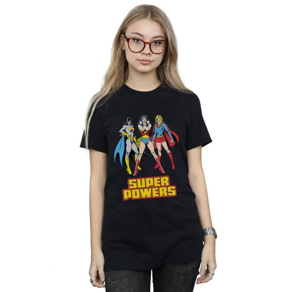 DC Super Hero Girls Womens/Ladies Super Power Group Cotton Boyfriend T-Shirt
