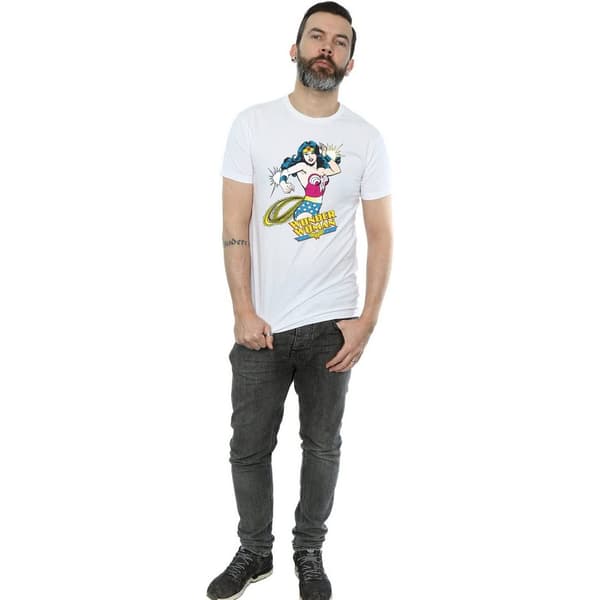 Wonder Woman Mens Lasso Cotton T-Shirt