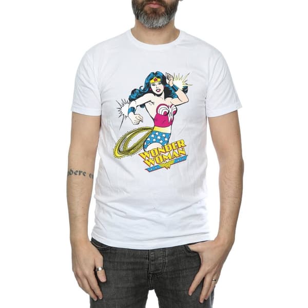 Wonder Woman Mens Lasso Cotton T-Shirt