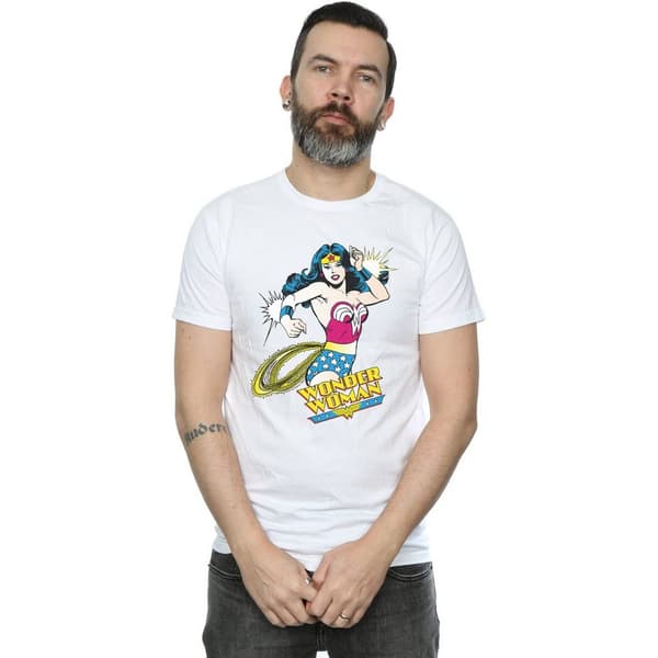 Wonder Woman Mens Lasso Cotton T-Shirt