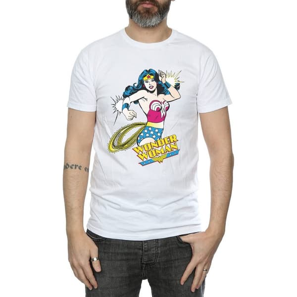 Wonder Woman Mens Lasso Cotton T-Shirt