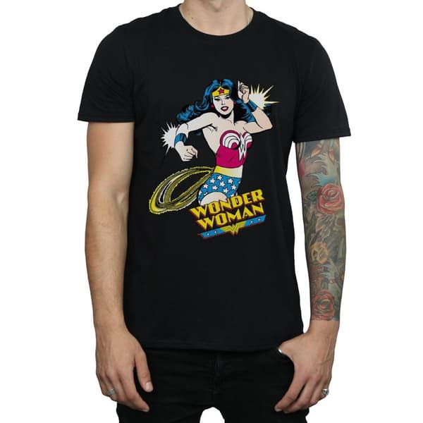 Wonder Woman Mens Lasso Cotton T-Shirt