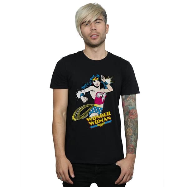 Wonder Woman Mens Lasso Cotton T-Shirt
