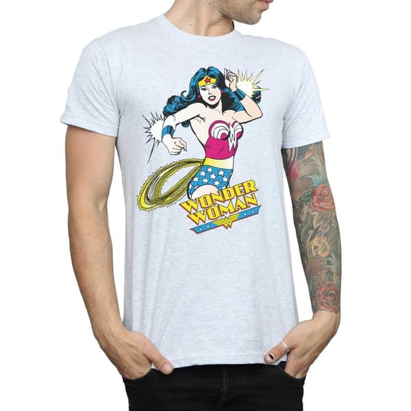 Wonder Woman Mens Lasso Cotton T-Shirt