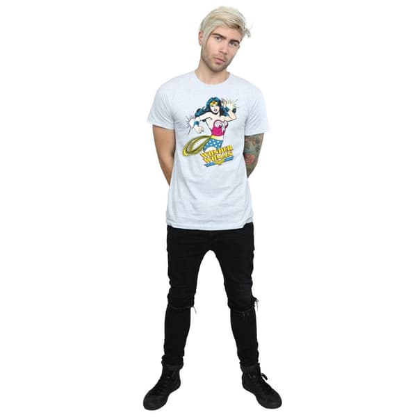 Wonder Woman Mens Lasso Cotton T-Shirt