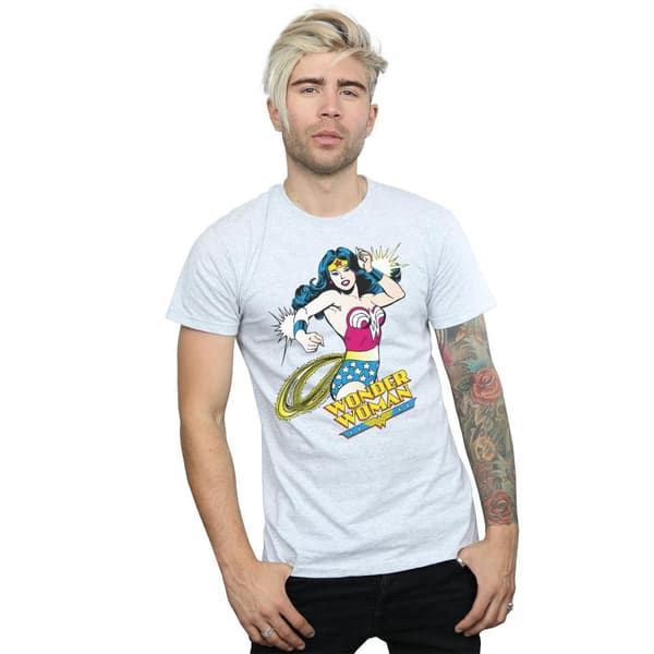 Wonder Woman Mens Lasso Cotton T-Shirt