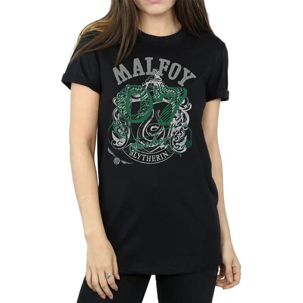 Harry Potter Womens/Ladies Seeker Draco Malfoy Cotton Boyfriend T-Shirt