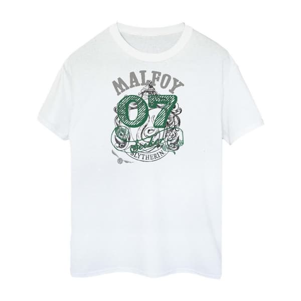 Harry Potter Dam/Tjej Seeker Draco Malfoy Boyfriend T-shirt i bomull
