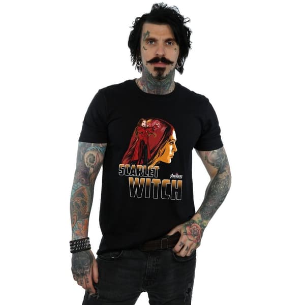 Avengers Infinity War Scarlet Witch T-shirt i bomull för herrar