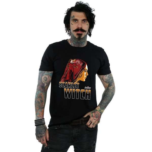 Avengers Infinity War Scarlet Witch T-shirt i bomull för herrar