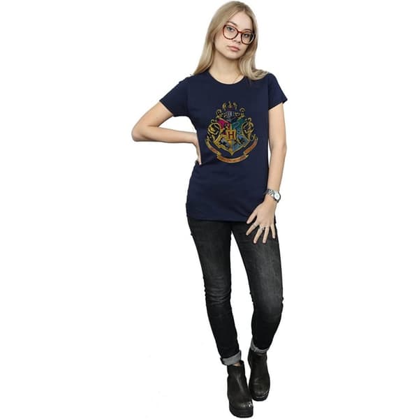Harry Potter Dam/kvinnor Hogwarts Houses Boyfriend T-shirt i bomull