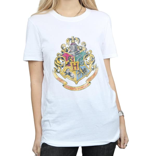 Harry Potter Womens/Ladies Hogwarts Houses Cotton Boyfriend T-Shirt