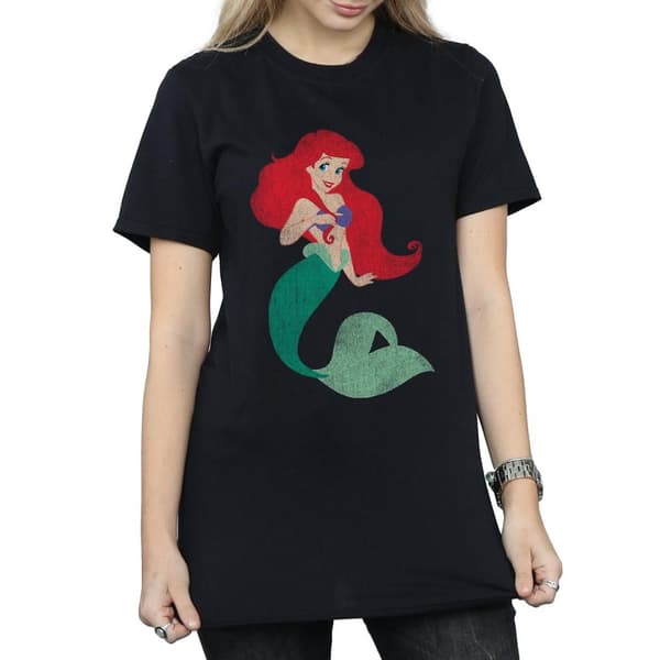 The Little Mermaid Dam/dam Ariel Boyfriend T-shirt i bomull