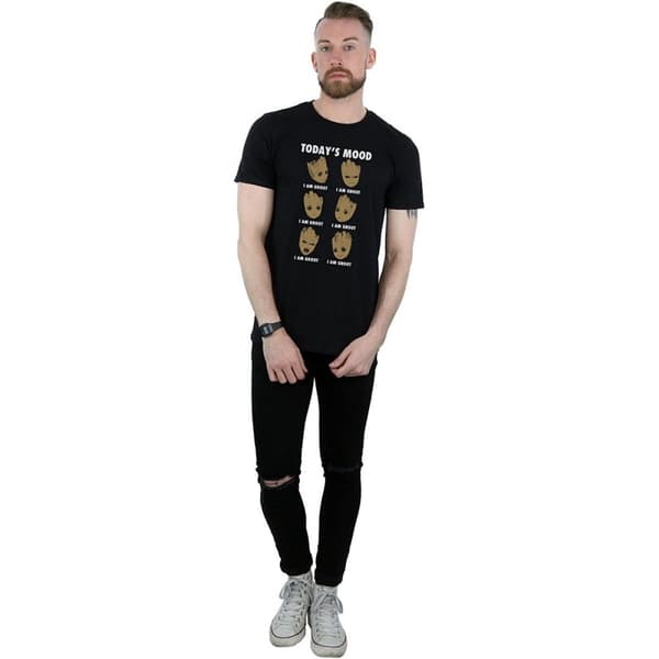 Guardians Of The Galaxy Mens Today´s Mood Baby Groot Cotton T-Shirt