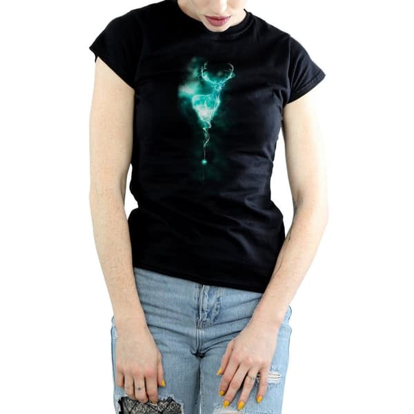 Harry Potter Womens/Ladies Patronus Stag Cotton T-Shirt