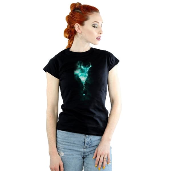 Harry Potter Womens/Ladies Patronus Stag Cotton T-Shirt