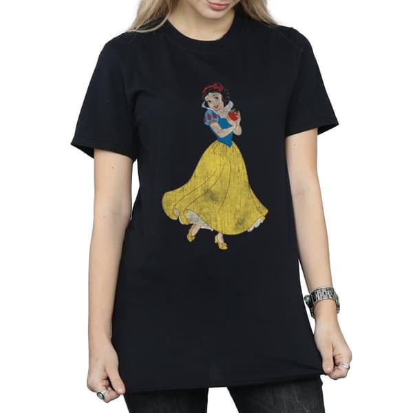 Snow White And The Seven Dwarfs Womens/Ladies Cotton Boyfriend T-Shirt