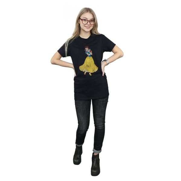 Snow White And The Seven Dwarfs Womens/Ladies Cotton Boyfriend T-Shirt