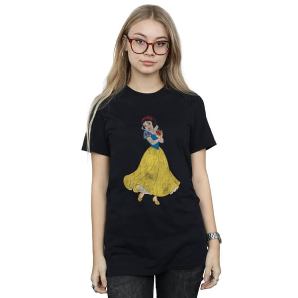 Snow White And The Seven Dwarfs Womens/Ladies Cotton Boyfriend T-Shirt