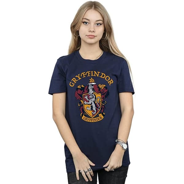 Harry Potter Womens/Ladies Gryffindor Cotton Boyfriend T-Shirt