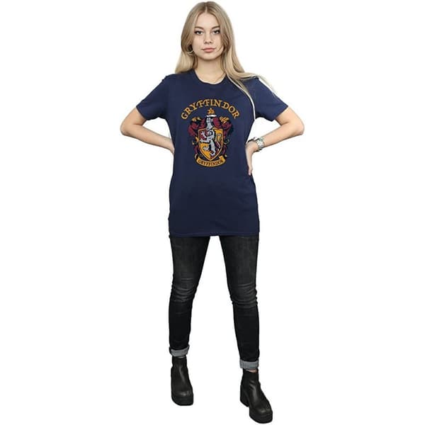 Harry Potter Womens/Ladies Gryffindor Cotton Boyfriend T-Shirt