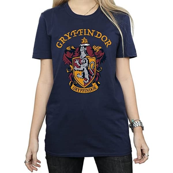 Harry Potter Womens/Ladies Gryffindor Cotton Boyfriend T-Shirt
