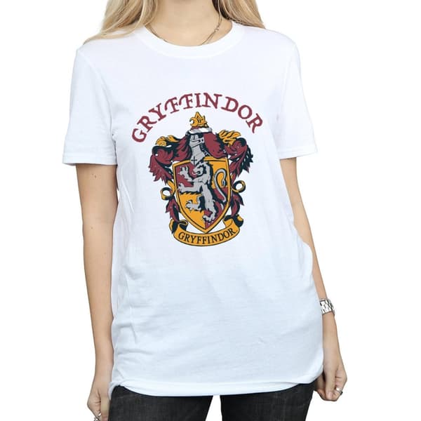 Harry Potter Womens/Ladies Gryffindor Cotton Boyfriend T-Shirt