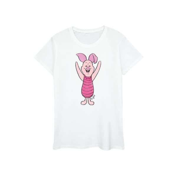 Winnie the Pooh Womens/Ladies Piglet Cotton Boyfriend T-Shirt