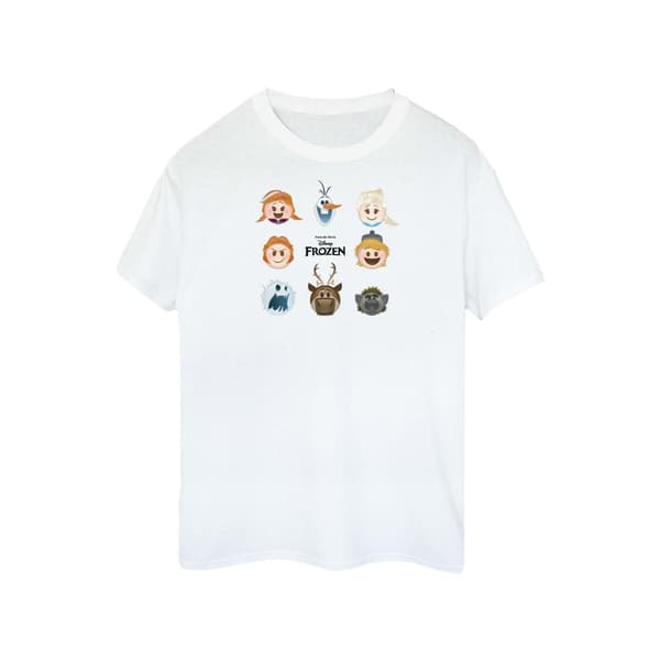Frozen Girls Heads Cotton T-Shirt