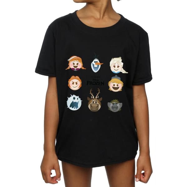 Frozen Girls Heads Cotton T-Shirt