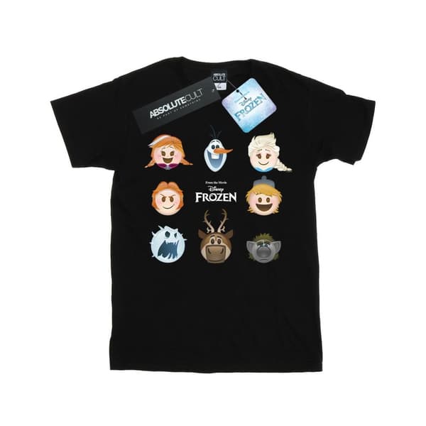 Frozen Girls Heads Cotton T-Shirt