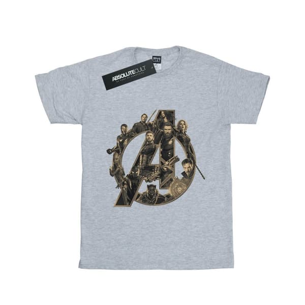 Avengers Infinity War Pojkvänströja i bomull med logotyp - dam/dam