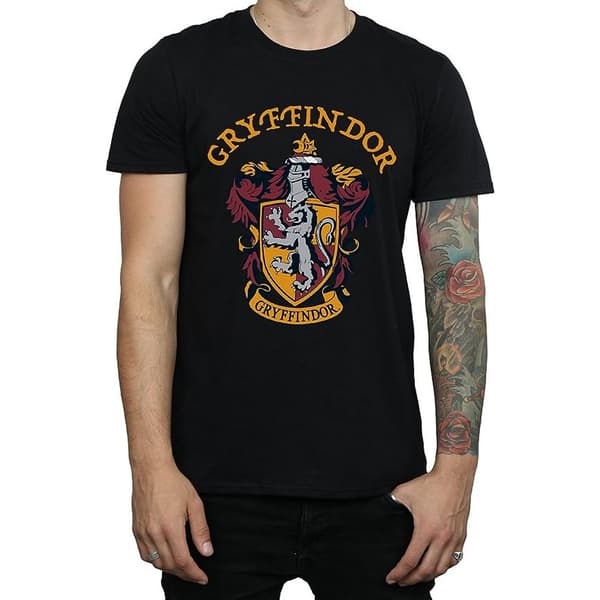 Harry Potter Mens Gryffindor Cotton T-Shirt