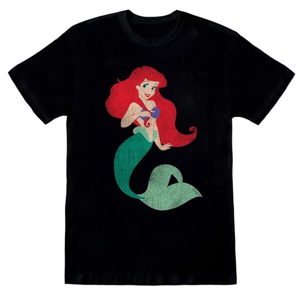Disney Princess Klassisk t-shirt i bomull med Ariel för flickor