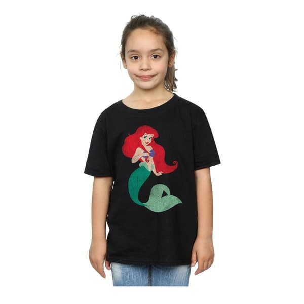 Disney Princess Klassisk t-shirt i bomull med Ariel för flickor