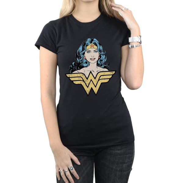Wonder Woman Womens/Ladies Gaze Cotton T-Shirt