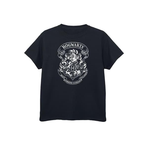 Harry Potter T-shirt i bomull med Hogwarts-emblem för flickor