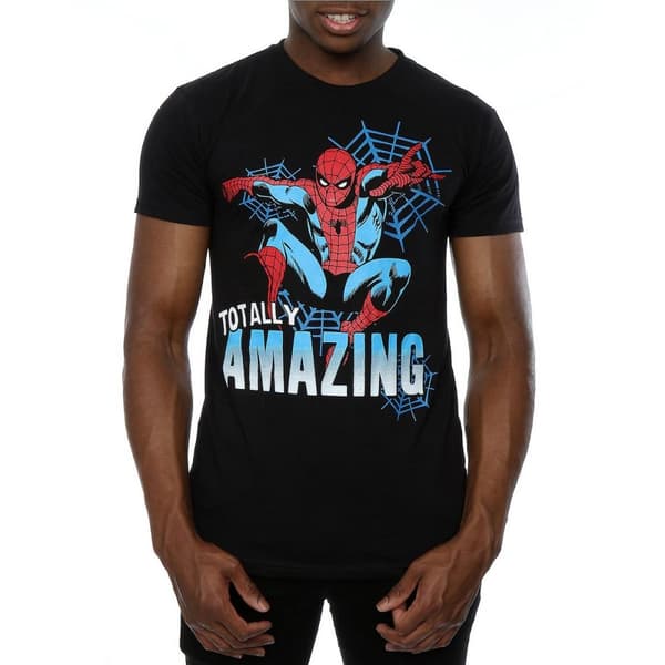 Spider-Man Mens Totally Amazing Cotton T-Shirt