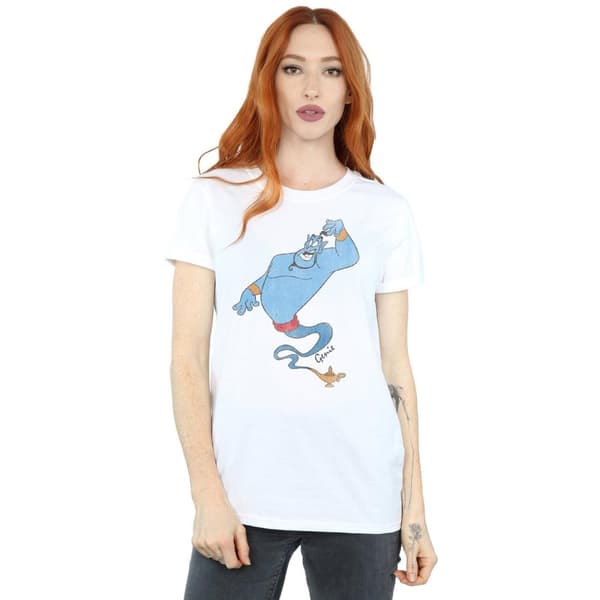 Aladdin Womens/Ladies Classic Genie Cotton Boyfriend T-Shirt