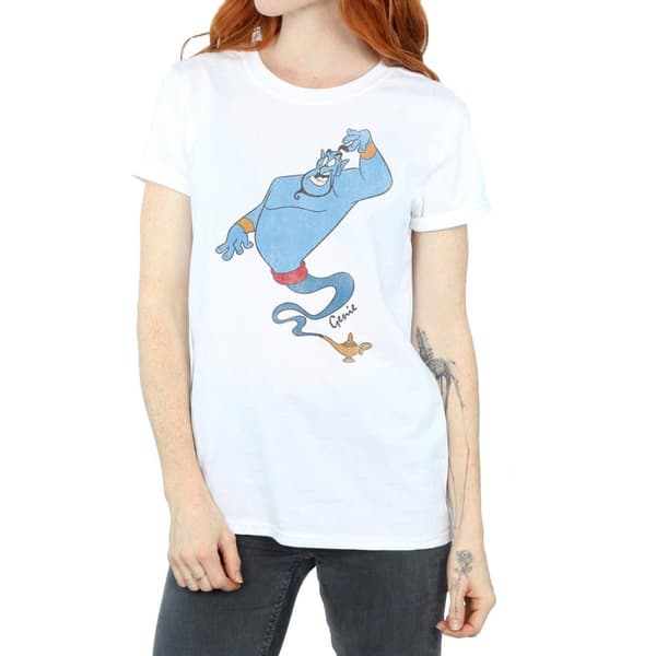 Aladdin Womens/Ladies Classic Genie Cotton Boyfriend T-Shirt