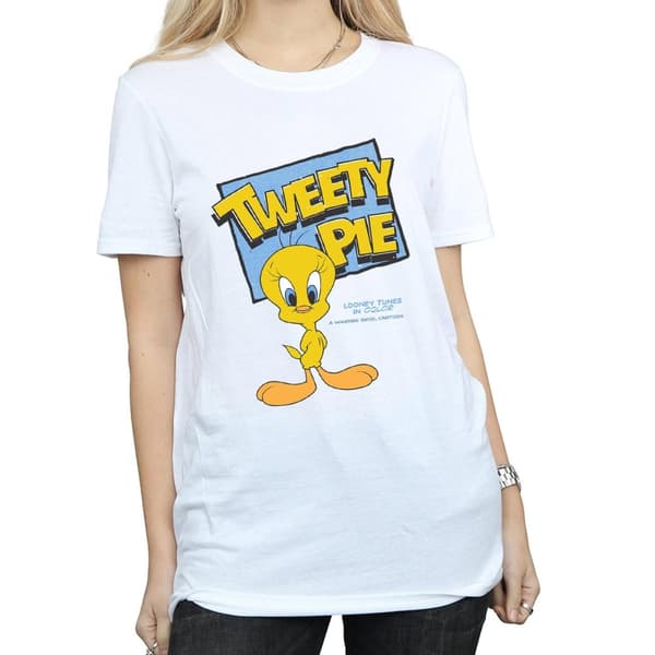 Looney Tunes Womens/Ladies Tweety Cotton Boyfriend T-Shirt