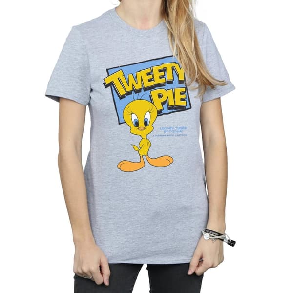 Looney Tunes Womens/Ladies Tweety Cotton Boyfriend T-Shirt